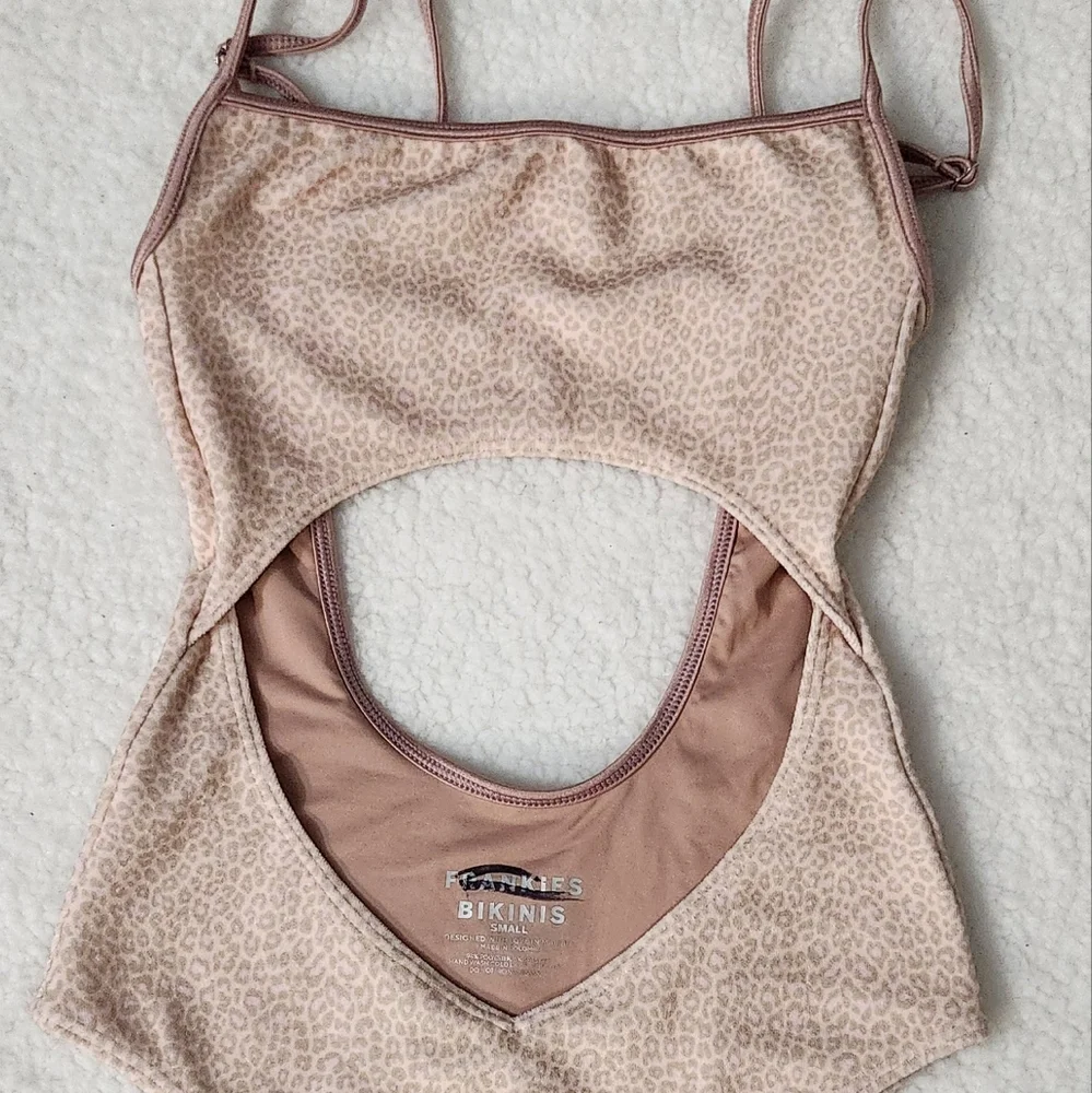 New!Frankie's Bikinis Alice Terry Wrap One‎ Piece Swimsuit